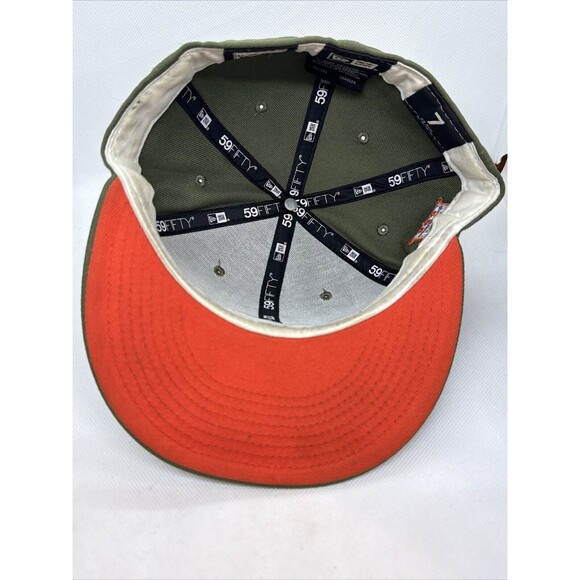 Chicago White Sox New Era MLB Cooperstown 59FIFTY Fitted Hat~7 Green Orange - Picture 6 of 8